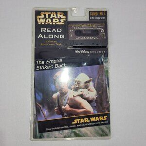 Star Wars Empire Strikes Back Vintage 1997 Read Along Story Book & Cassette Tape